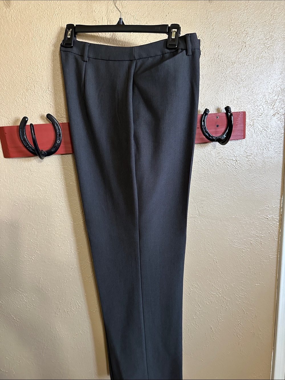 Christopher & Banks Charcoal Gray Straight-Leg Trousers